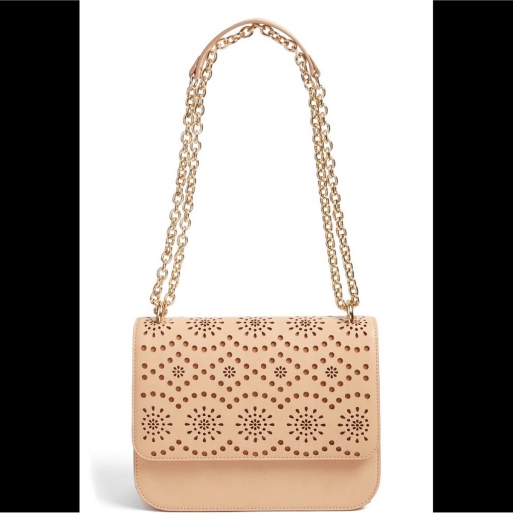 Elegant Tan Chain Strap Bag